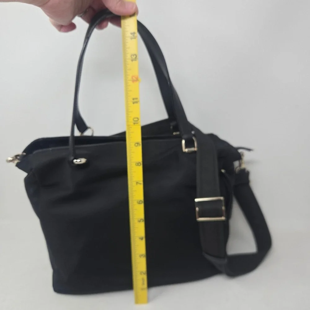 Kate Spade Chelsea Jae Medium‎ Satchel Black Nylon Crossbody Bag WKR00562